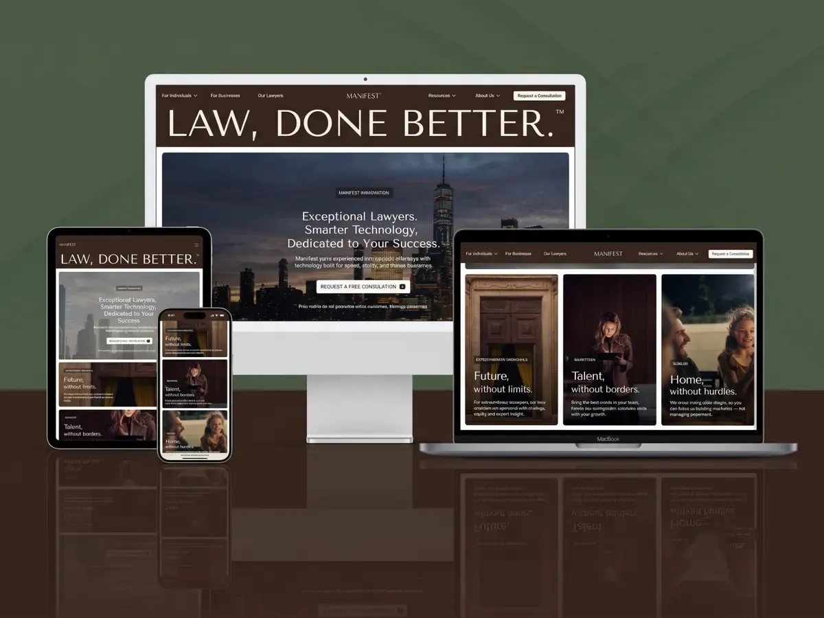 Manifest Law: Website design & development