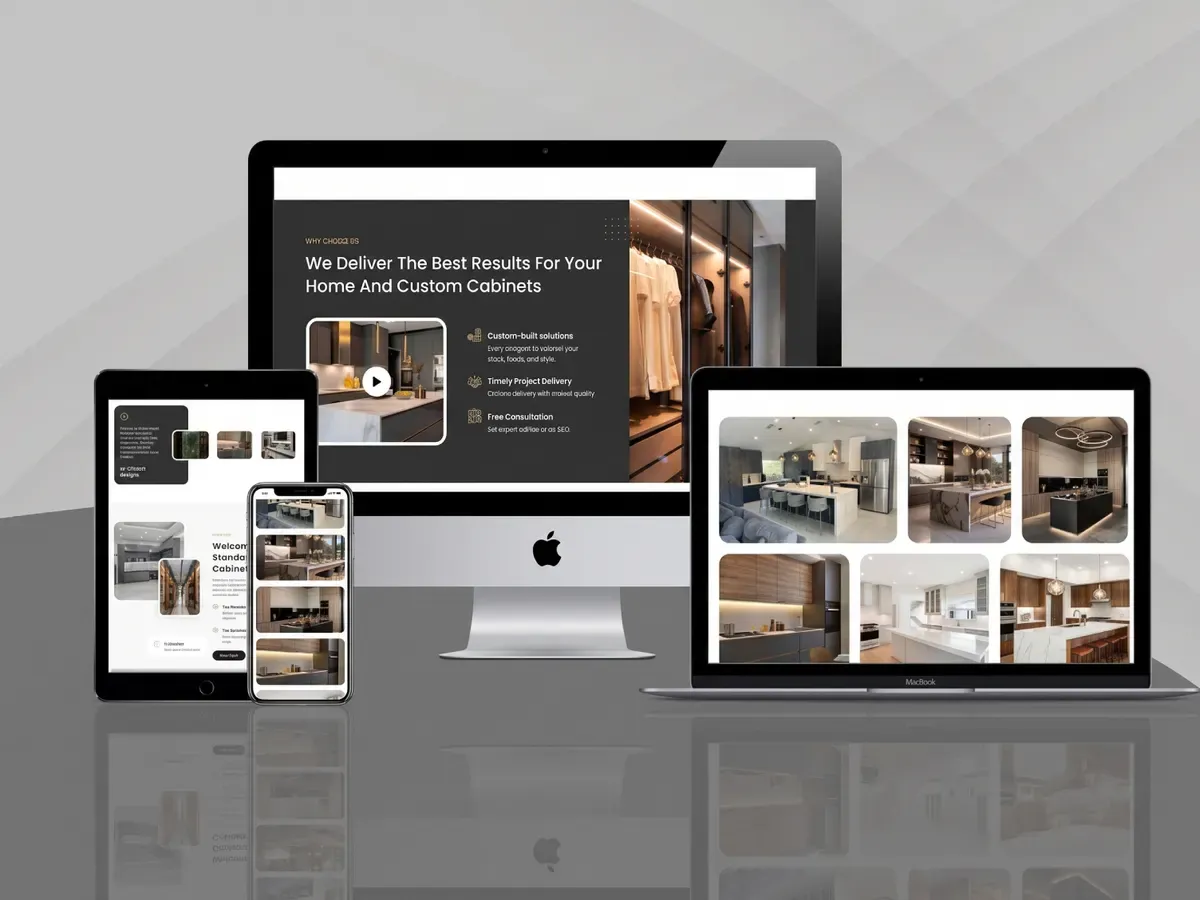 RK Cabinets: Website design & development